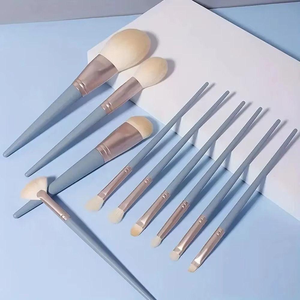 10PCS Super Soft Soft-Bristled Makeup Brushes Portable Professional Makeup Brushes  Makeup Artist