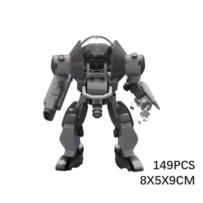 M Building Block Compatible Lego, Manned Mecha Toy Assembly Mecha Splicing Building Block Children'S Educational Intelligence Development