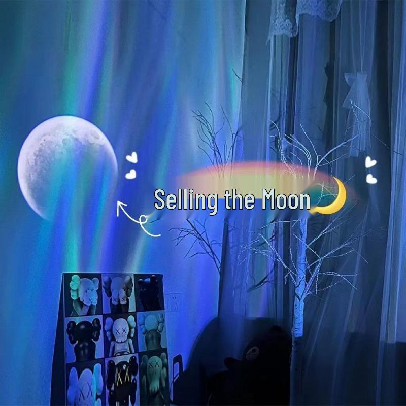 Verträumter Aurora Borealis Sternenhimmel Projektor für Schlafzimmer Ambiente Deko