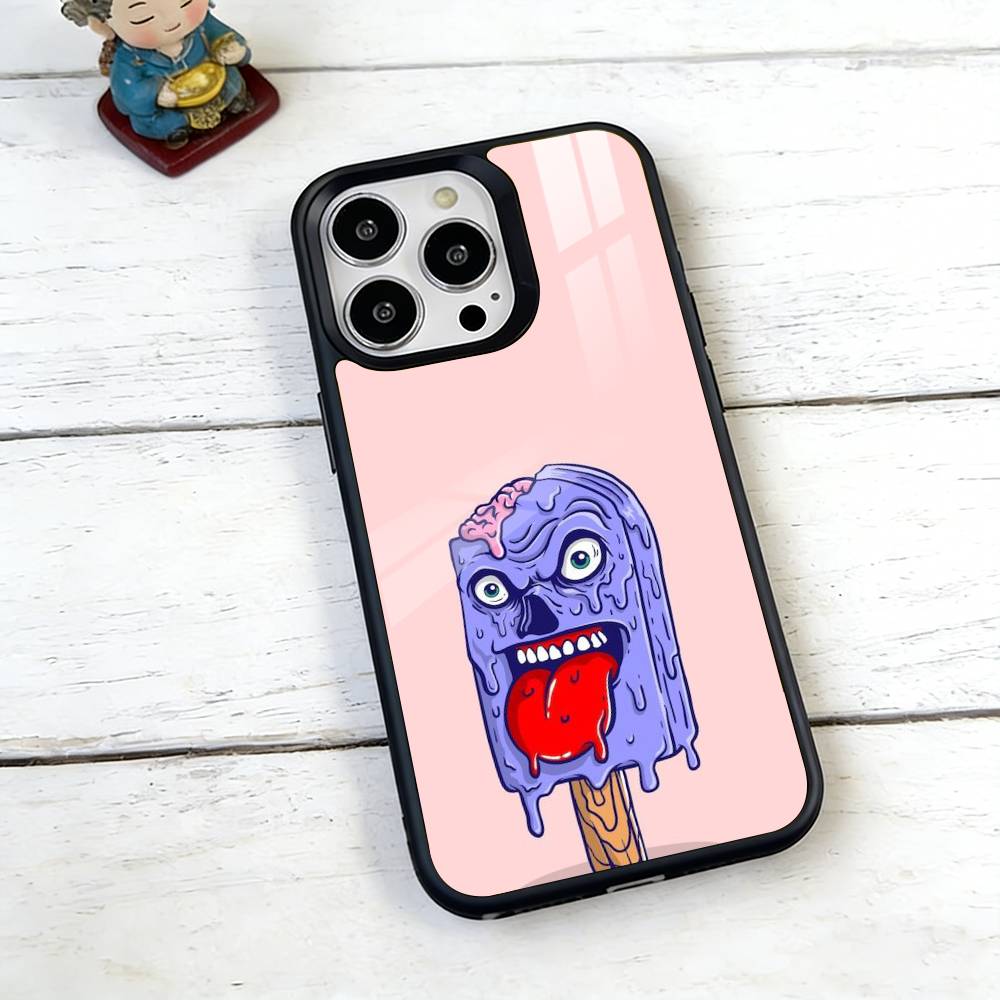 Creamy Monster Phone Case For iPhone17,16,15,14,13,12,11 Plus,Pro Magnetic For Magsafe Wireless Charging