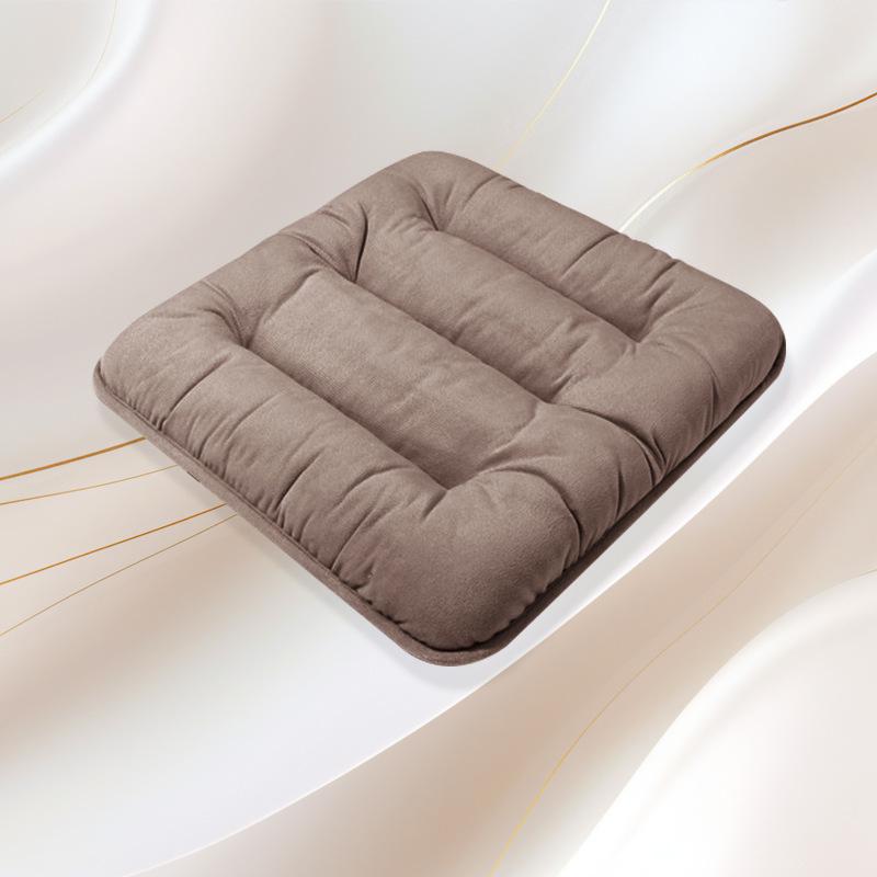 Plush Heated Car Seat Cushion - Winter Warm Fleece-Lined Thickened Cushion