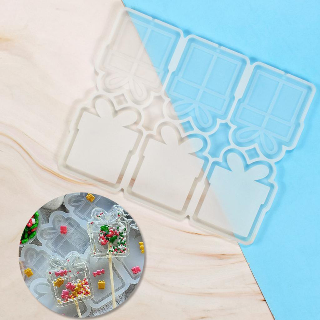 Sugarcraft Mould Cookie Mould Gift Box Gift Food-grade Silicone Candy Cutter Lollipop Mold Easy To Clean Baking Utensils