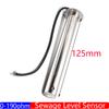 2" 52mm Waste Level Gauge 7 Color LED Holding Tank Gauge 0-190ohm HTG Sewage Level Sensor Steel 100-600mm for Car Boat Custom