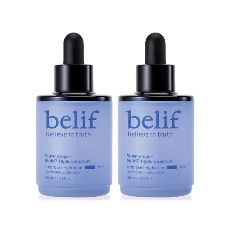 belif Super Drops Multi-7 Hyaluron Serum 30ml 1+1 Set