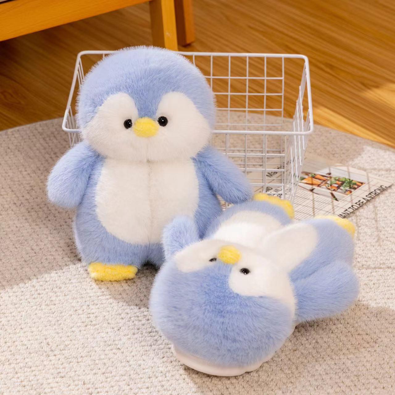 

Женские уютные пушистые тапочки-пингвины - Нескользящая мягкая подошва, закрытая пятка, хлопковые домашние тапочки, парный стиль Size 40-41