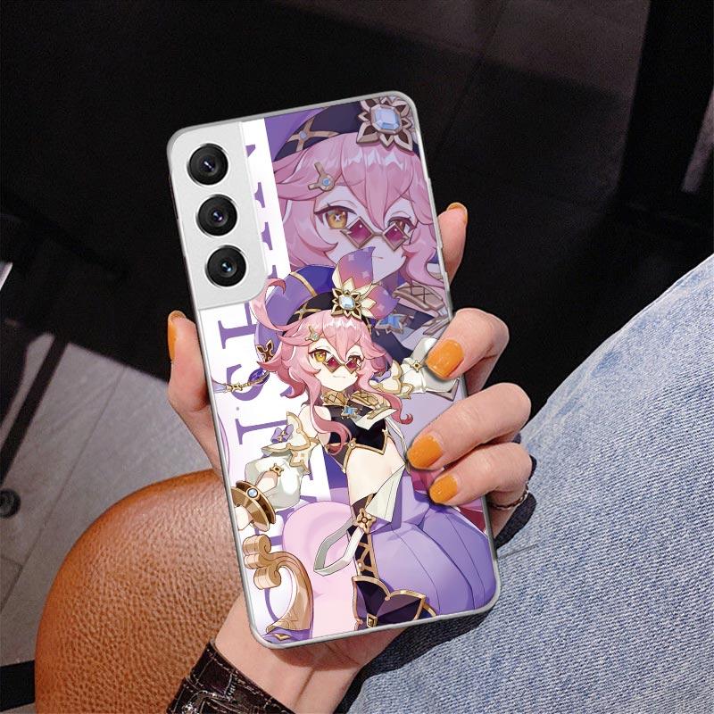 Genshin Impact Anime Phone Case For Samsung Galaxy S24 S25 Edge S26 Ultra S23 S22 S21 Plus S20 FE + Personalized Print Cover Gal