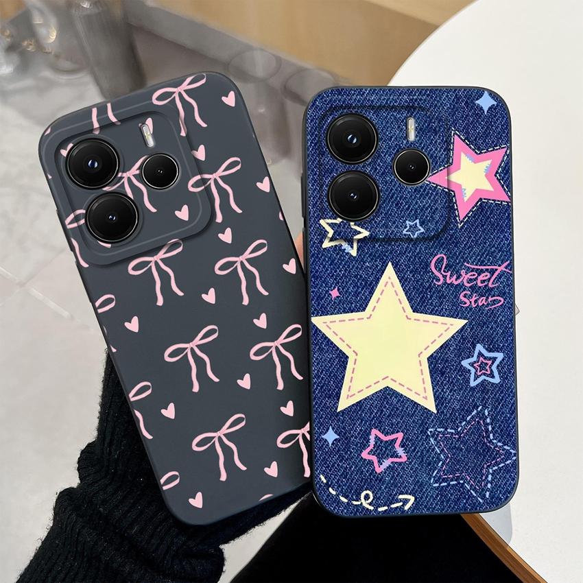 New Cover For Redmi Note 14 14Pro 14 Pro+ 14S Phone Case Lovely Heart Patterns Premium Protection Housing For Note14ProPlus Soft Liquid Silicone Shell