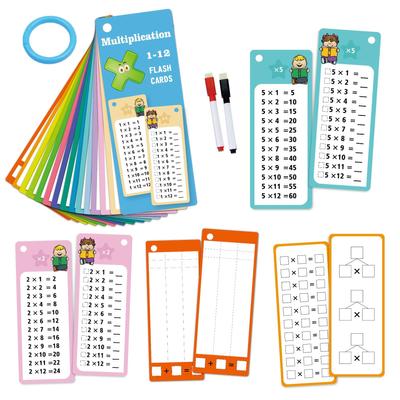 15 bucăți/set adunări matematice scădere înmulțire divizie ștergerea numerelor reutilizabile carduri de învățare ajutor didactic pentru matematică pentru copii