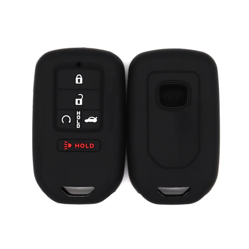 

Suitable for Honda smart 5-key Accord Civic CRV Fit high-quality fall-resistant silicone key cover чорний