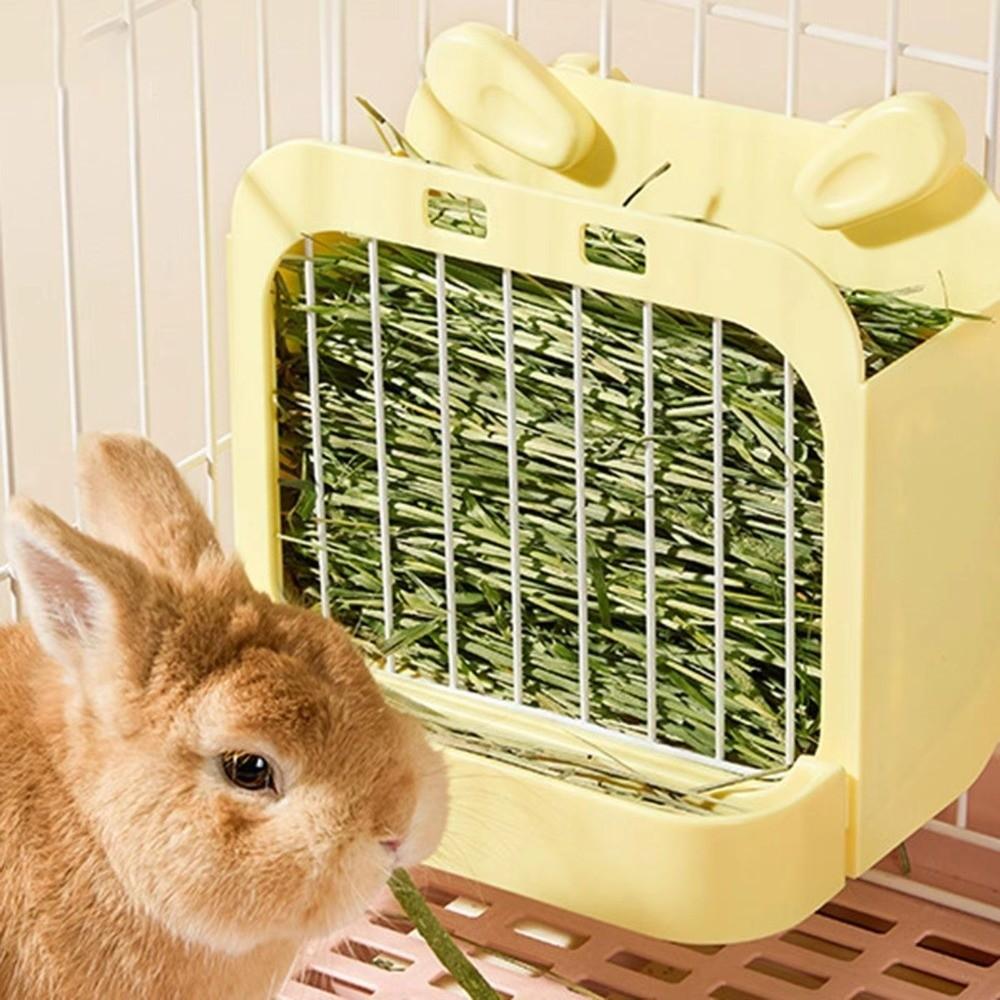 Large Capacity Hay Feeder Chew Proof Grass Rack Pet Food Dispenser  For Rabbits/Guinea Pigs