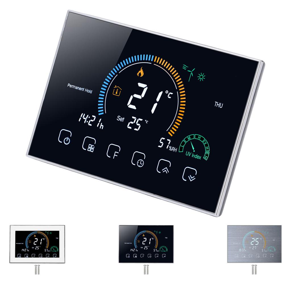 Central Air Conditioner Thermostat LED Touch Screen Programmable Smart WiFi Temperature Controller 9