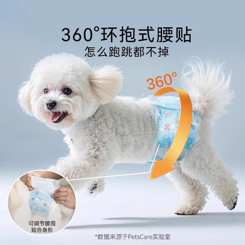 Male Dog Diaper Pants Small Breeds - Absorbent Pet Underwear With Leak-Proof Design S Size 12pcs