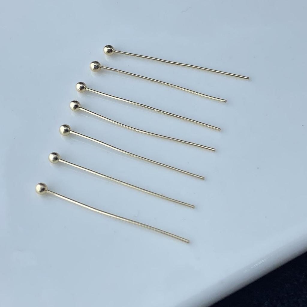 Copper Color-Preserving Large Ball Head Needles for DIY Jewelry and Bead Stringing.