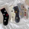 Socks Pure Cotton Polka Dot Stacking Socks Season Tide Cotton Boneless Sweat-Absorbing Deodorant Polka Dot Medium Tube Socks Women
