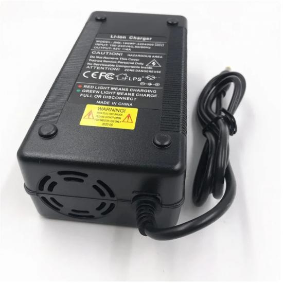 36V E Bike E Scooter Charger Output 42V4A Charger for 10Series 36V 37V Li-ion Battery Charger DC 5.5mm*2.1mm Fast Charging
