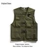 2023 Men's Multi-Pocket Workwear Vest: Niche Design, High-Street Hip-Hop Style Sleeveless Jacket