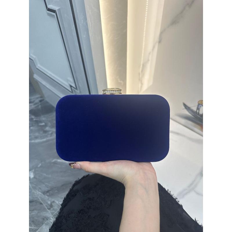 New celebrity with cheongsam dinner bag evening dress clutch bag diamond-encrusted suede bag women's portable messenger bag