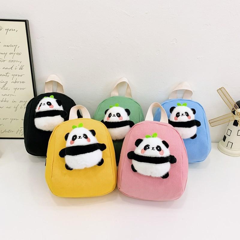 Panda Fashionable Plush Backpack For Boys And Girls Featuring Cute Design Cartoon