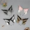 Handmade Plush Animal Ear Headband Cosplay Anime Convention - Lynx Cat Ears Hair Accessory In Sweet Kawaii Style