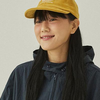 KAPPY DESIGN CORDUROY SUNSHINE CAP MUSTARD