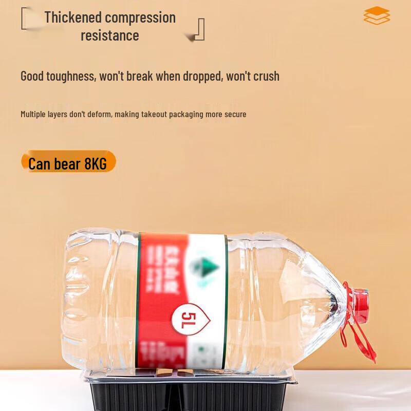 Microwavable Disposable 5-Compartment Meal Boxes
