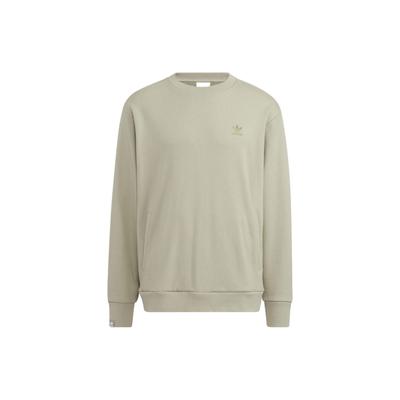 Sweat-shirt à col rond ample à logo Trèfle uni brodé Originals Homme Tops Vert clair IC8143