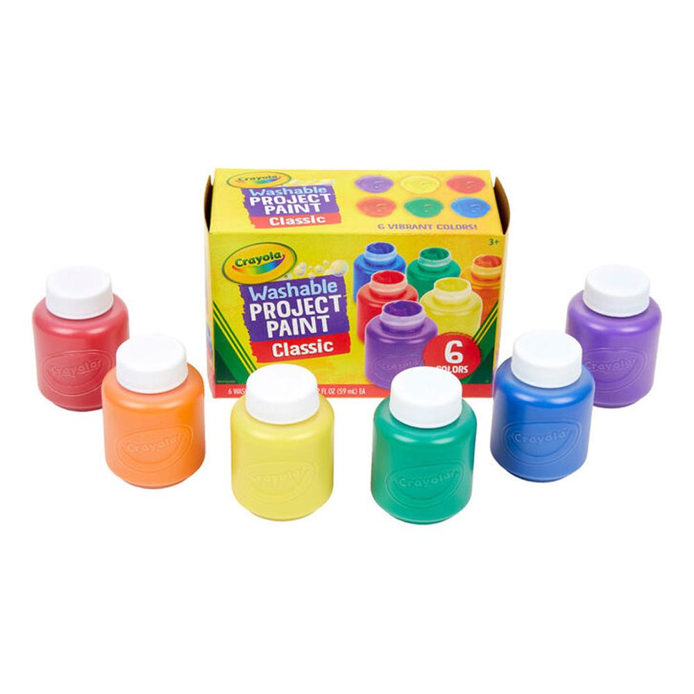 Schul-Posterfarben waschbar für Kinder Project Paint Crayola 6 Farben
