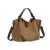 HENGJINGY tote bag canvas retro commuter handbag shoulder messenger bag