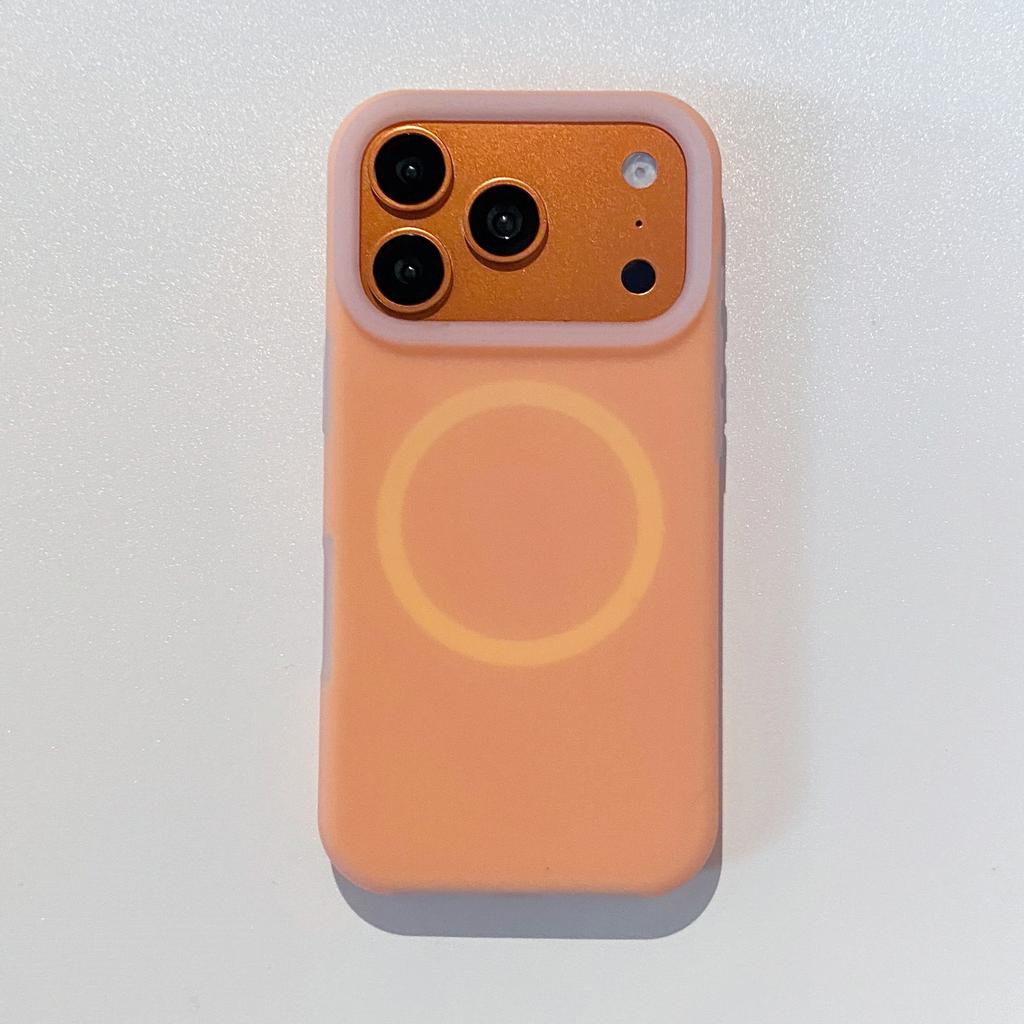 Applicable to iPhone17ProMAX mobile phone case, liquid silicone jelly magnetic suction Apple 16 simple Al all-inclusive soft case