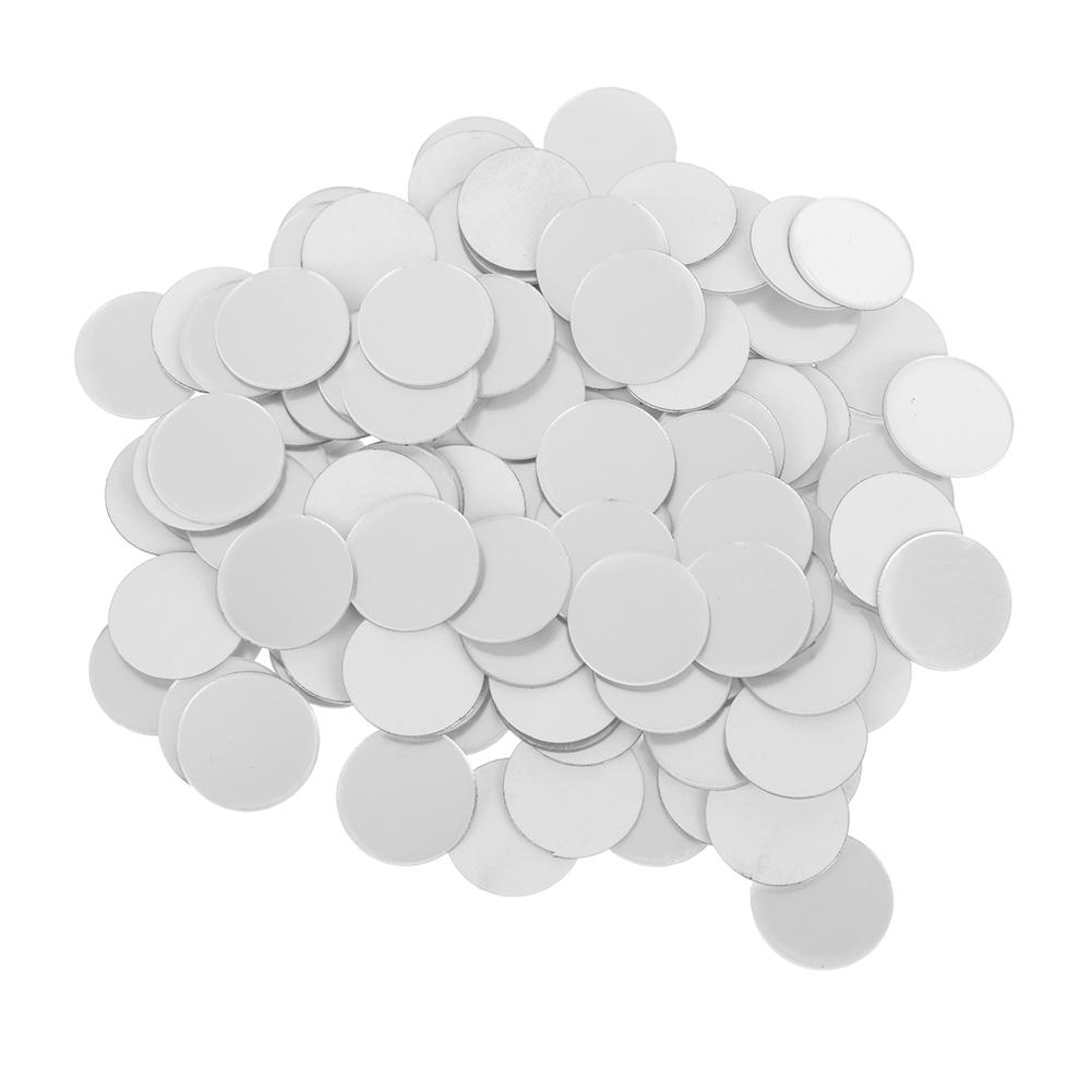 100 Pcs Round Acrylic Mirror Surface Wall Sticker Circle Wall Sticker Mini Small for Bedroom Showroom Wedding Enagement Birthday