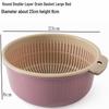 Hui Si Dual-Layer Kitchen Colander and Storage Basket for Fruits and Vegetables