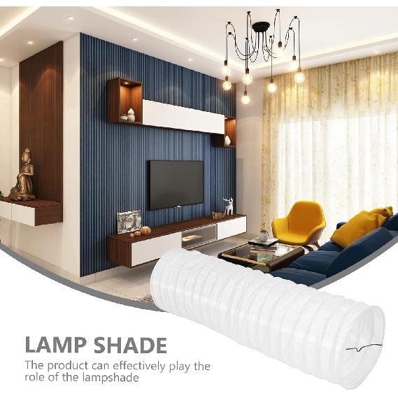 Uonlytech 2pcs Paper Shades Nordic Simple Japanese Style Standing Lamps Replacement for Bedside Desk Wall Floor Lamp