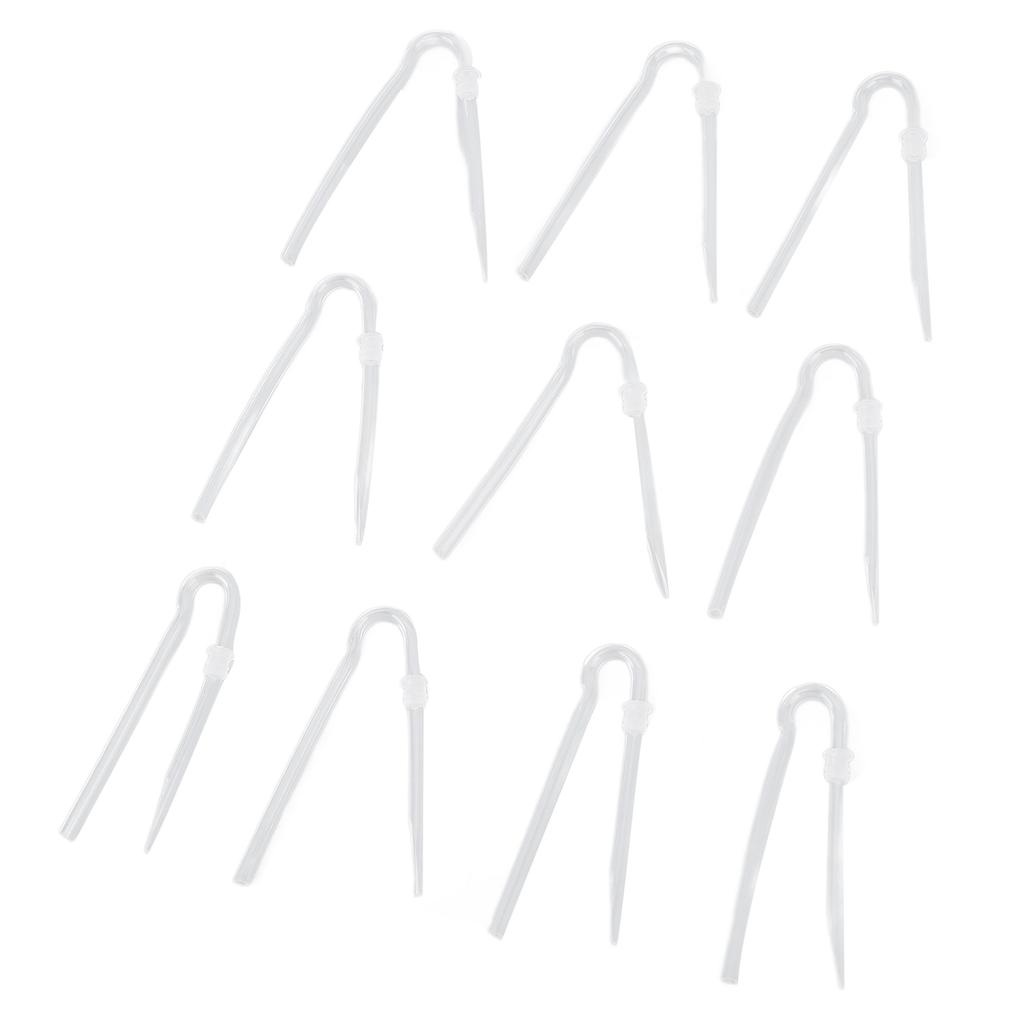 10pcs Sound Aid Tube R Type Prevent Earwax PVC Sound Amplifiers Earmold Tubing Set