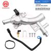 Aluminum Coolant Thermostat Housing Water Outlet & Inlet Hose For Chevrolet Cruze Sonic Trax Buick Encore 1.4L 25193922 55565334