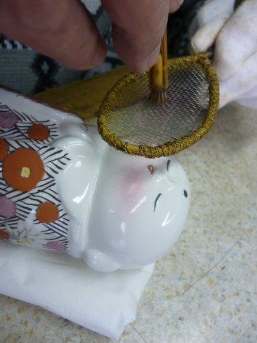 Kutani Jizo Kinkazume Interior [Auspicious Ornament] No. 3.5