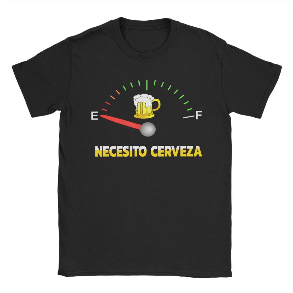 Necesito Cerveza Funny Quote I Need a Beer Graphic Printed T Shirts for Men Women Cotton Tee Shirt Clothing