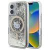 Hello Kitty Hkhmp16Slgdik Iphone 16 6.1 Czarny Złoty/Black Gold Twarde Etui Płynny Brokat Fever Magsafe