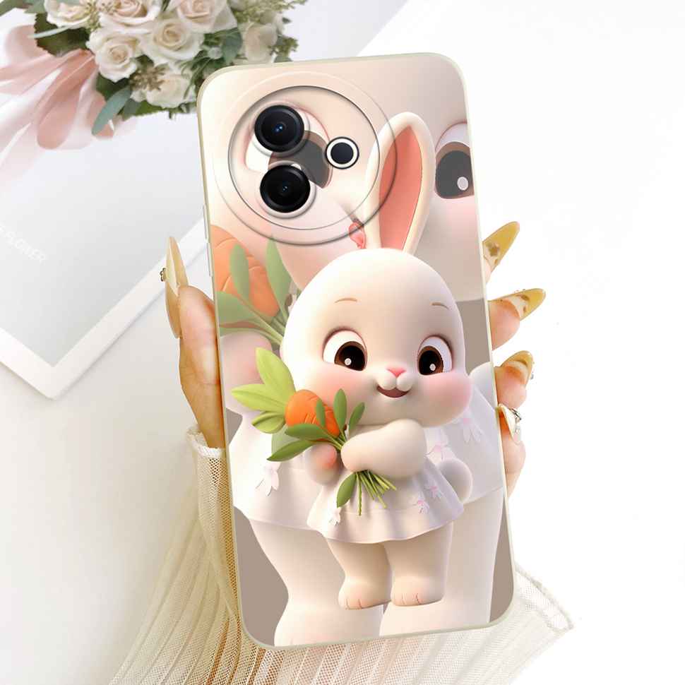 For Vivo Y39 5G V2443 V2436 Case Cat Rabbit Pattern Silicon Soft Cover For Vivo Y39 Y 39 Y300i Y 300i Phone Shell Casing