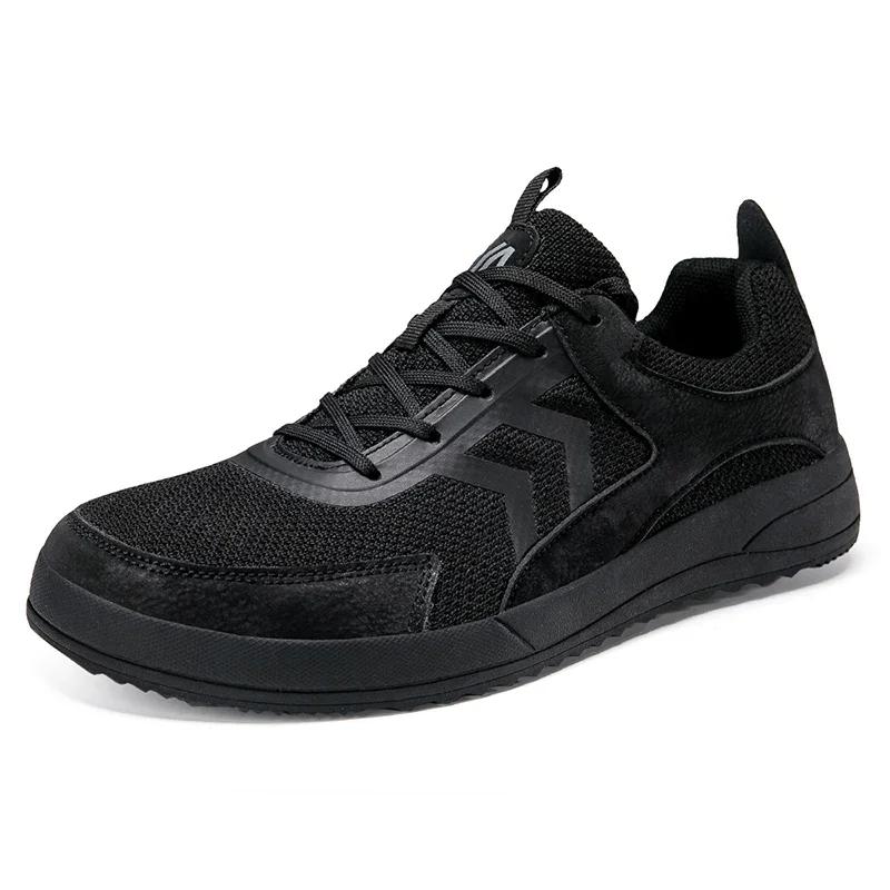 2025Man Barefoot Shoes Adult Wide Toe Box Men's Wide Minimalist Soft Sole Casual Knitting Walking Sneakers Large Size 47 48