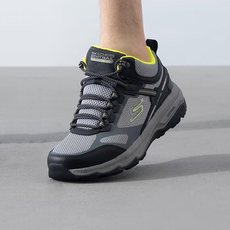 Skechers Men s Outdoor Mid-Top Running Shoes 220920C-GYBK 7.5