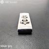 Sterling Silver 925 Money Clip for Men and featuring a lily Women, (fleur-de-lis) design.