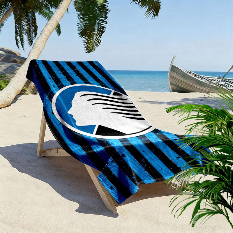 Atalanta True Supporter Print Beach Towel, Large Soft Quick Dry Towel for Beach Camping Swimming