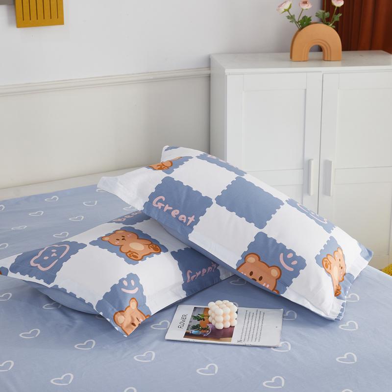 Set of Two Pure Cotton Pillowcases, 48x74cm - Pillow Core Covers [Pair Only]