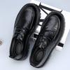 Large Size Men's Shoes Spring and Summer New Trend Thick-soled Breathable Hollow Casual Shoes Business Men's Big Head Leather Shoes Genuine Leather