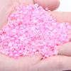 9mm Flat-back Half-round Pearl Beads - 100 Pcs for DIY Phone Case Decoration