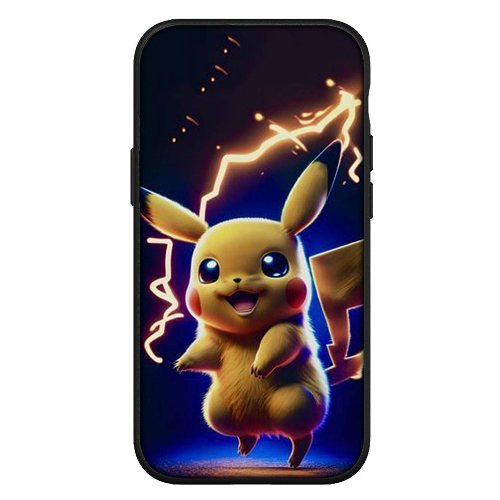 Cover voor iPhone 16 15 14 Xiaomi Redmi Note 13 12 11 Pro Max X 10 8 9 XR Samsung Galaxy S24 S23 A15 13C OPPO Huawei Pokemon Mew Pikachu Twee telefoonhoesjes