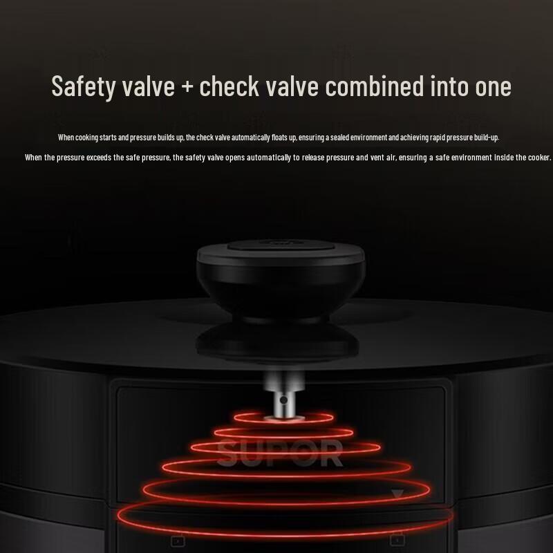 SUPOR 5L Aluminum Pressure Cooker for Gas Stoves