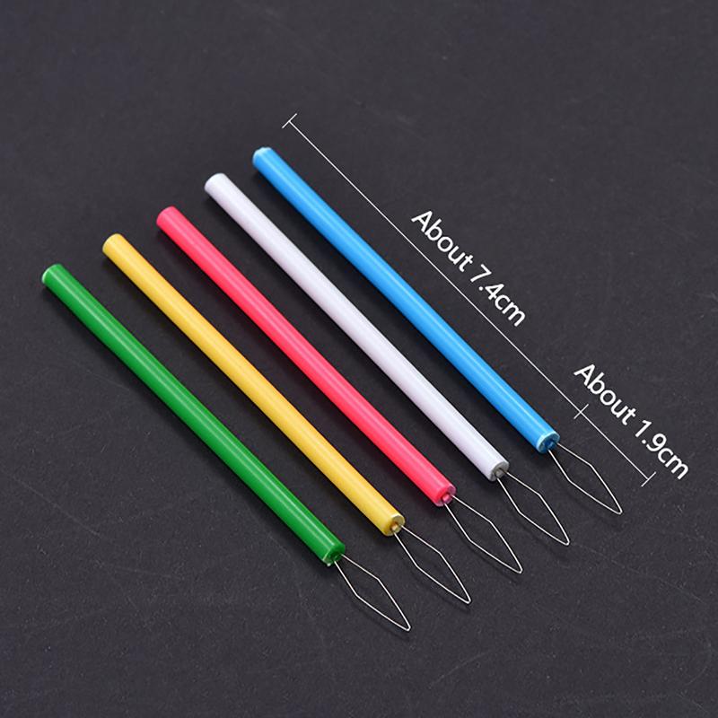 100Pcs Essential Plastic Threading Tool Set For Sewing - A Convenient Sewing Tool Suitable For Beadwork And Handicrafts