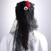 Women’s Halloween Witch Veil Gothic Style Ribbon Costume Headdress For Theme Parties And Cosplay