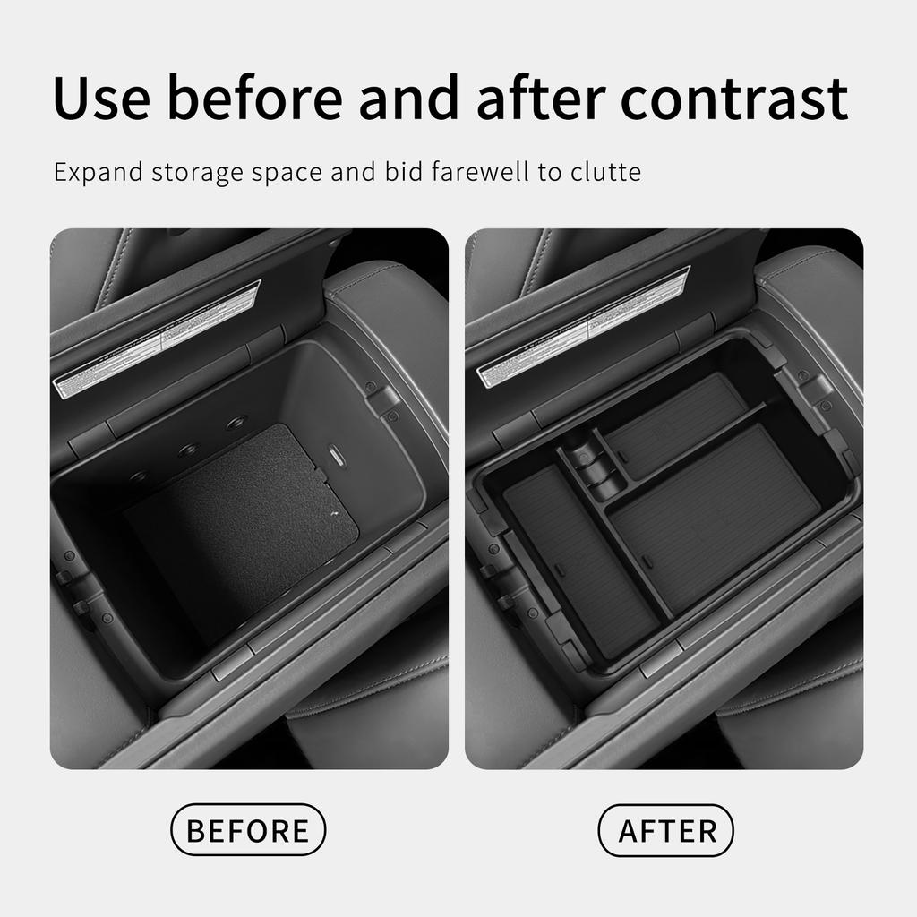 for Hyundai Palisade 2026 Center Console Armrest Box Double-layer Car Storage Box Accessories Organizer Tidying Tray